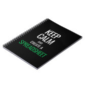 Calm behalten und Tabellenkalkulation erstellen - Notizblock (Linke Seite)