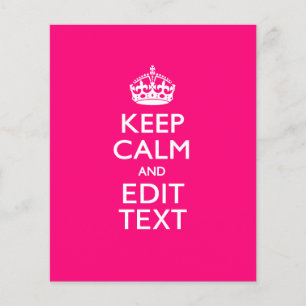 CALM behalten UND Text auf PINK haben