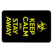 CALM behalten UND WEG BLEIBE Magnet (Horizontal)