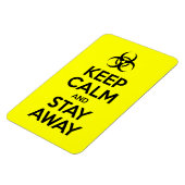 CALM behalten UND WEG BLEIBE Magnet (Linke Seite)