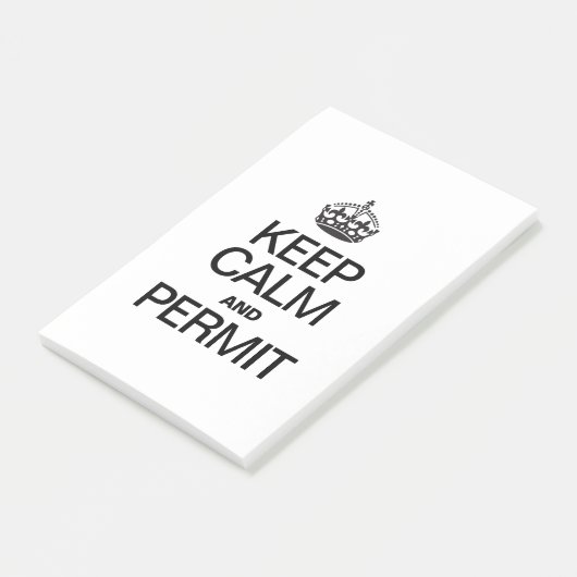 CALM behalten UND ZULASSEN Post-it Klebezettel (angewinkelt)