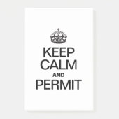 CALM behalten UND ZULASSEN Post-it Klebezettel (Vorderseite)