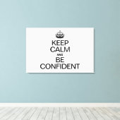 CALM behalten UND ZUVERLÄSSIG SEIN Leinwanddruck (Insitu (Holzboden))