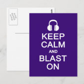 Calm & Blast auf Postkarte behalten, anpassen (Vorne/Hinten)