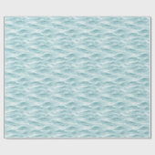 Calm Blue Abstract Wave Geschenkpapier (Flach)