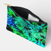 Calm blue abstrakt Cut Sew Bag, Friedliche blaue K Zubehörtasche (Offen)