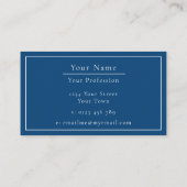 Calm Blue Beach Szene individuell einstellbar Visitenkarte (Rückseite)