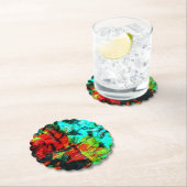 Calm blue color Paper Untersetzer, Deep blue abstr Untersetzer (Vor Ort)