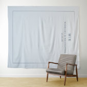 Calm Blue Minimalist Gradient Wandteppich (Beispiel (Horizontal))