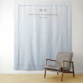 Calm Blue Minimalist Gradient Wandteppich (Beispiel)