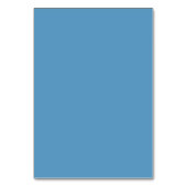 Calm Blue Minimalist Wedding Table Card Tischnummer (Rückseite)