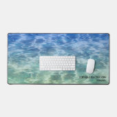 Calm Blue Ocean Water oder benutzerdefinierter Fot Schreibtischunterlage (Tastatur & Maus)
