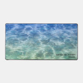 Calm Blue Ocean Water oder benutzerdefinierter Fot Schreibtischunterlage (Vorderseite)