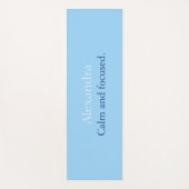 Calm Blue Personalisiert Yoga Mat Yogamatte (Vorderseite)