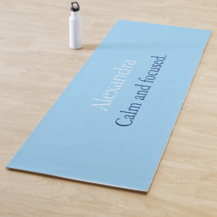Calm Blue Personalisiert Yoga Mat Yogamatte