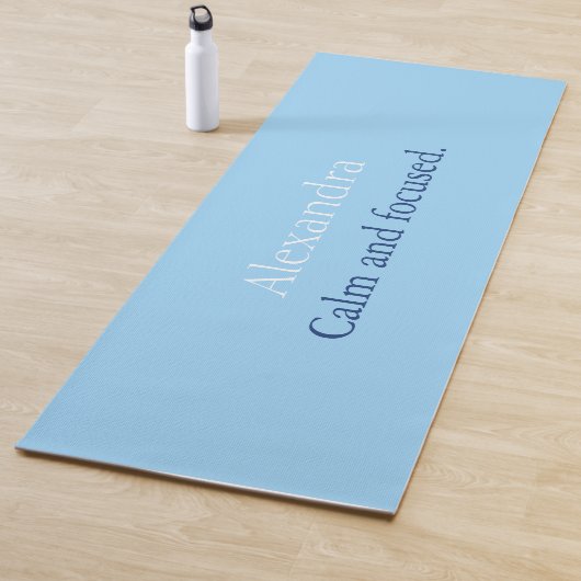 Calm Blue Personalisiert Yoga Mat Yogamatte (Beispiel)