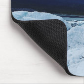 Calm Blue Rugged Glacier Mousepad (Ecke)