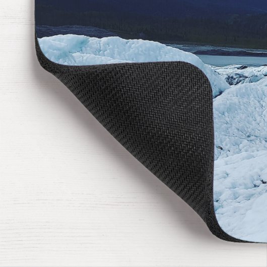 Calm Blue Rugged Glacier Mousepad (Ecke)