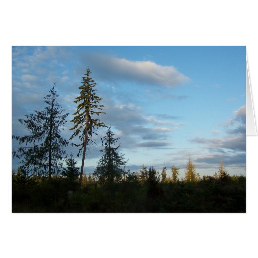 Calm Blue Skies Card (Vorderseite (Horizontal))