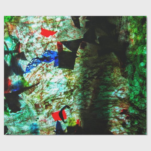 Calm blue texture Wrapping Paper,Smooth texture Geschenkpapier (Flach)