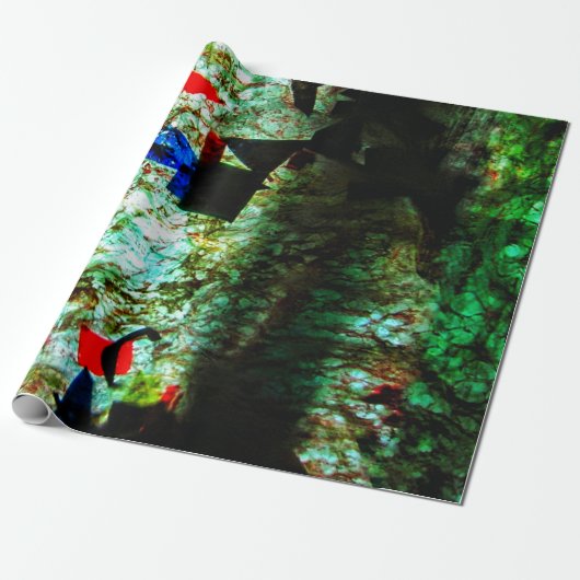 Calm blue texture Wrapping Paper,Smooth texture Geschenkpapier (Ungerollt)