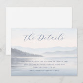 Calm Blue Watercolor Landscape Begleitkarte (Vorne/Hinten)