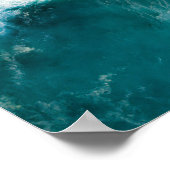Calm Blue Waves Ozeanfotografie Poster (Ecke)