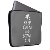 Calm & Bowl behalten Auf individueller Farbe Noteb Laptopschutzhülle (Vorne Rechts)