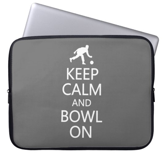 Calm & Bowl behalten Auf individueller Farbe Noteb Laptopschutzhülle (Vorderseite)