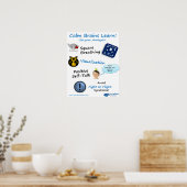 Calm Brains Lernen Poster für Brainology® (Küche)