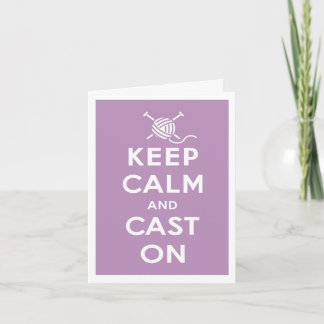 Calm & Cast auf Notecard behalten Karte