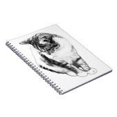 Calm Cat Looking Down Portrait-Notebook Notizblock (Rechte Seite)