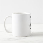 Calm Cat Looking Down Portrait Tasse (Links)