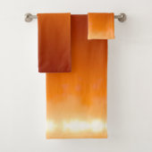 Calm City Skyline Sunset Abstrakt Impressionist Badhandtuch Set (Insitu)