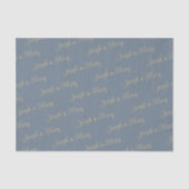 Calm Coastal Elegance Slate Blue & Soft Sand  Seidenpapier (Vorderseite)
