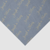 Calm Coastal Elegance Slate Blue & Soft Sand  Seidenpapier (Ausschnitt)