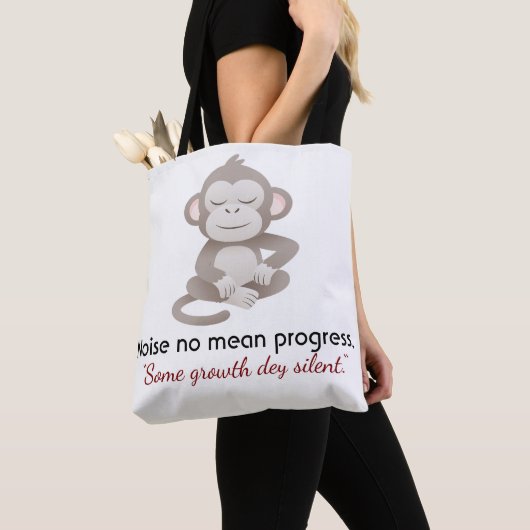 Calm Confidence Monkey – Minimal Everyday Tote Tasche (Von Nahem)