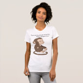 Calm Confidence Monkey – Minimal Lifestyle T-Shirt (Vorne ganz)