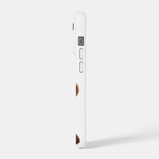 Calm Confidence Monkey – Minimal Phone Case iPhone Hülle (Linke Seite)