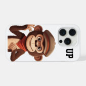 Calm Confidence Monkey – Minimal Phone Case iPhone Hülle (Rückseite (Horizontal))
