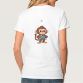 Calm Confidence Monkey – Quiet Progress  T-Shirt (Rückseite)