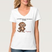 Calm Confidence Monkey – Quiet Progress  T-Shirt (Vorderseite)