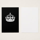 Calm Crown auf Black behalten (Vorne & Hinten)