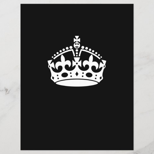 Calm Crown auf Black behalten Flyer (Vorne)