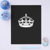 Calm Crown auf Black behalten Flyer (Einzeln)