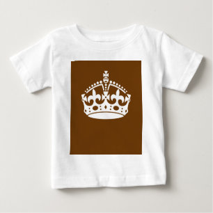 Calm Crown auf Brown behalten Baby T-shirt