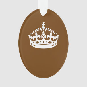 Calm Crown auf Brown behalten Ornament