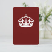 Calm Crown auf Burgund Red Decor behalten (Stehend Vorderseite)