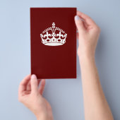 Calm Crown auf Burgund Red Decor behalten Flyer (Handgriff)