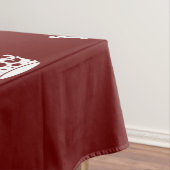 Calm Crown auf Burgund Red Decor behalten Tischdecke (Beispiel)